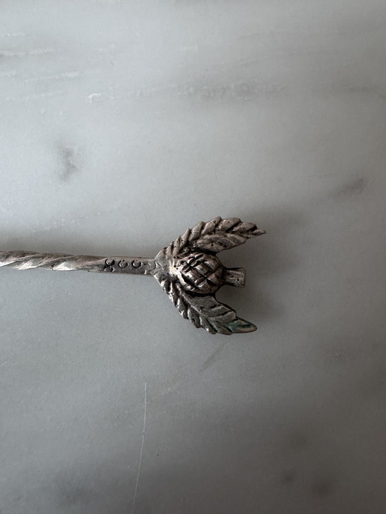 Image 1 of 17 Vintage 800 Silver Dessert Forks & Spoons – 250g