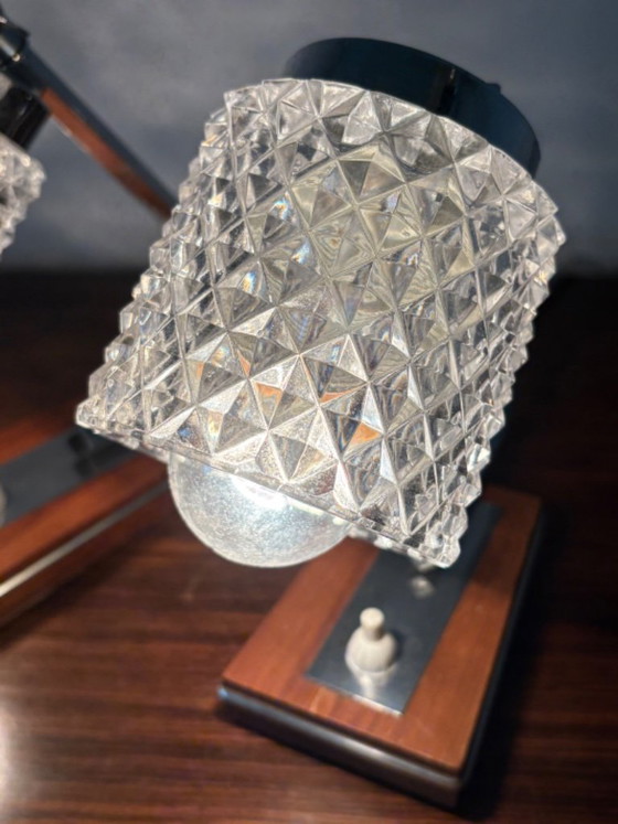 Vintage retro 70s German bedside lamps by Richard Essig – Table lamps, Glass (photo 5 of 12)