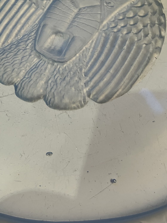 Image 1 of Grote Art Deco schaal van Jules Henri Vernon voor Pukeberg Zweden, rond 1930