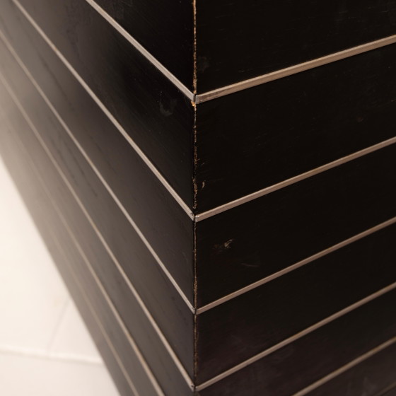 Strato sofa by Giovanni Offredi for Saporiti, 1970 – Aluminium, Leather, Italian Design (photo 26 of 28)