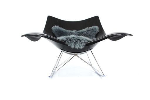 "Stingray" Lounge / Rocking Chair di Thomas Petersen per Fredericia Danimarca, Premio Red dot