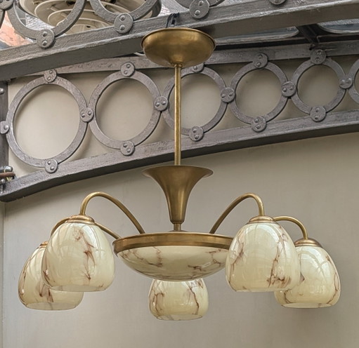 Jaren '30 Art Deco Hanglamp Armatuur 
