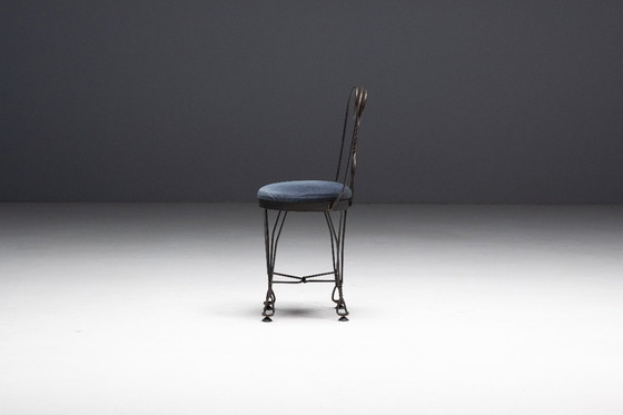 Image 1 of Smeedijzeren vlinder eetkamerstoel, Frankrijk, jaren 1960