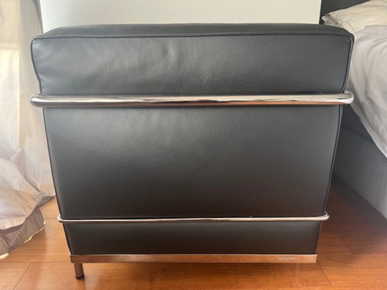 Fauteuil Le Corbusier LC2-LC50 Collezione Pro – Cassina, Leer, Chroom (photo 4 of 6)