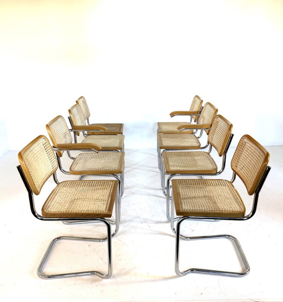 Image 1 of 8x vintage Cesca dining chair, Marcel Breuer '70