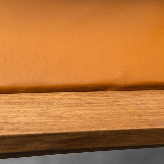 Image 1 of SET DI 4 SEDIE VINTAGE IN LEGNO ED ECOPELLE ITALIA ANNI ’70