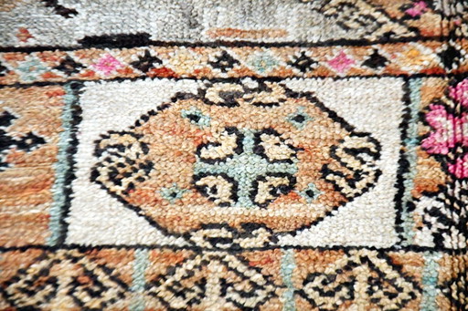 Tapis marocain vintage pastel Zemmour - 400 x 186 cm