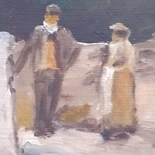 Country village painting