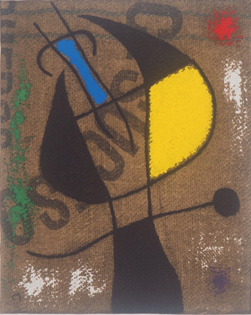 Joan Miró: Mujer en la victoria, litografía firmada – lithos zeefdrukken, Paper (photo 2 of 5)