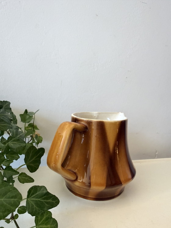 Image 1 of Bunzlauer ceramic pitcher, 1920s/30s Art Deco