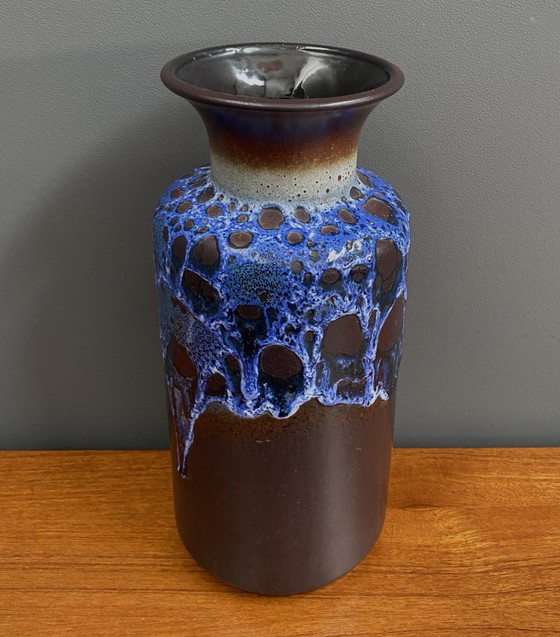 Image 1 of Jasba Vase model N602-1035 black and Blue lava