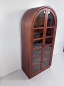 Vetrina ad arco in teak vintage