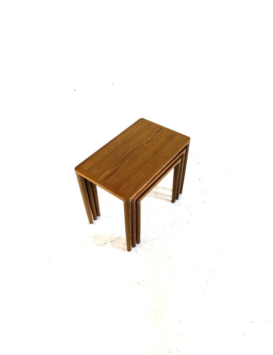 Vintage Deense grenenhouten mimiset, Bramin ‘60 – Bijzettafels, Wood (photo 6 of 8)