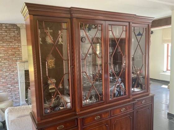 Image 1 of Vitrine aus Mahagoni im englischen Regency-Stil