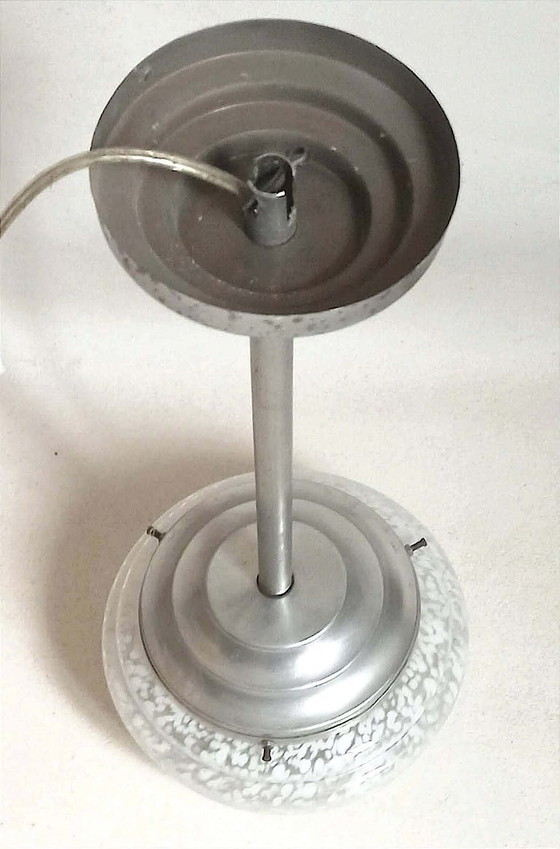 Image 1 of Lampada a sospensione Art Déco, vetro Clichy, altezza 52 cm