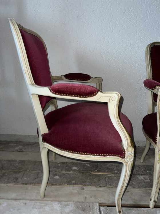 2 Louie Seize Poltrone – Velvet, Wood (photo 3 of 5)