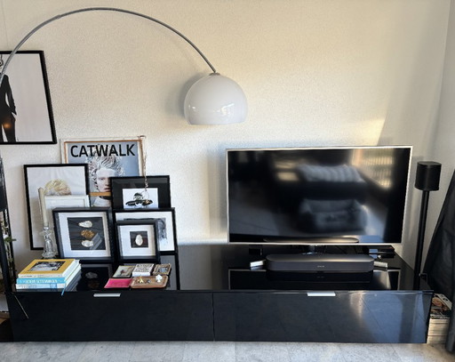 Aparador moderno – negro alto brillo – 240 cm