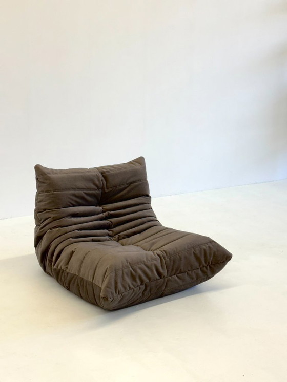 Image 1 of Ligne Roset Togo 1-brufolo in velluto tortora