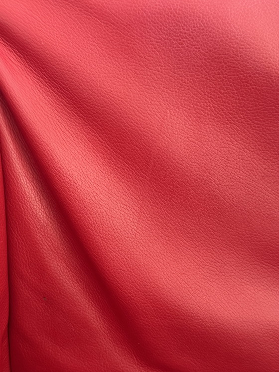 Image 1 of 6x Montis Chaplin Stühle, rot, mit Rollen