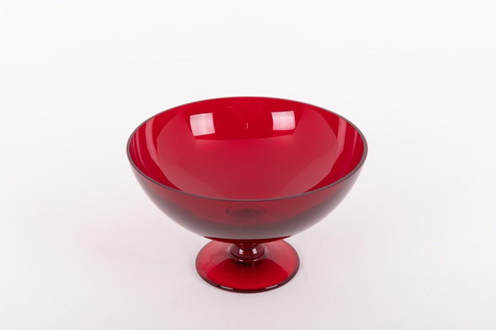 Image 1 of Vintage Glass Bowl from Monica Bratt for Reijmyre Glasbruk, Sweden 1950’s