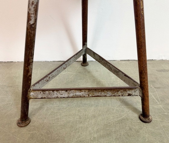 Image 1 of Grey Industrial Workshop Stool, 1960s