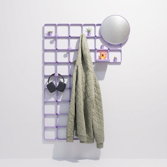 Space Age Design Wall Coat Rack | Midcentury Boho – Space Age Panels, Wall decoration, Other (photo 3 of 9)