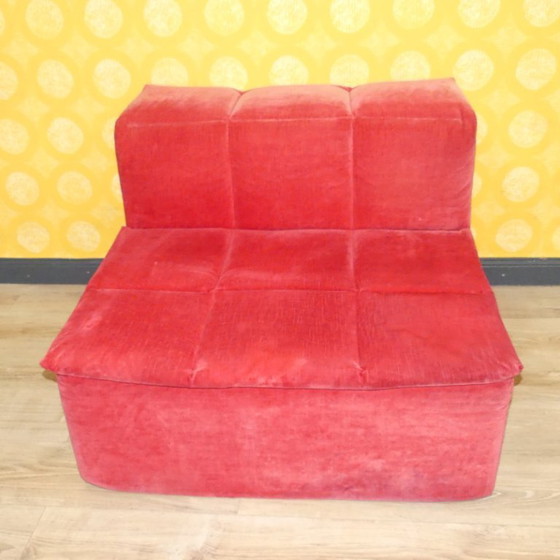 Image 1 of Modular sofa, 3 elements, corner armchair, foam, Lübke model Q-System, 1990s
