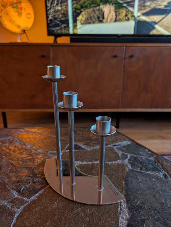 Image 1 of WMF Chromargan design candlestick – 3-armed | Design quality Germany