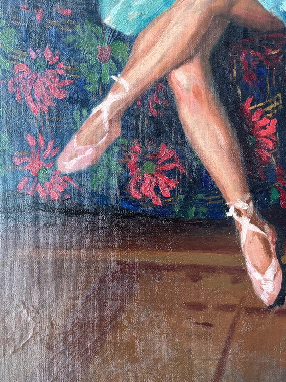 Oil on Canvas Ballerina Portrait, Neapolitan School, 1940s – Paintings & Drawings (photo 10 of 13)