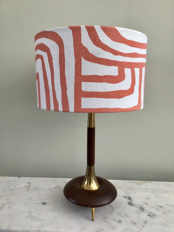 Image 1 of Lámpara de sobremesa Mid Century Teka y latón