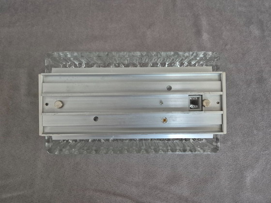 Image 1 of Vintage Hoffmeister Wall Lamp 45266 Z – 1980s Ice-Glass Sconce, German Design, Excellent Look