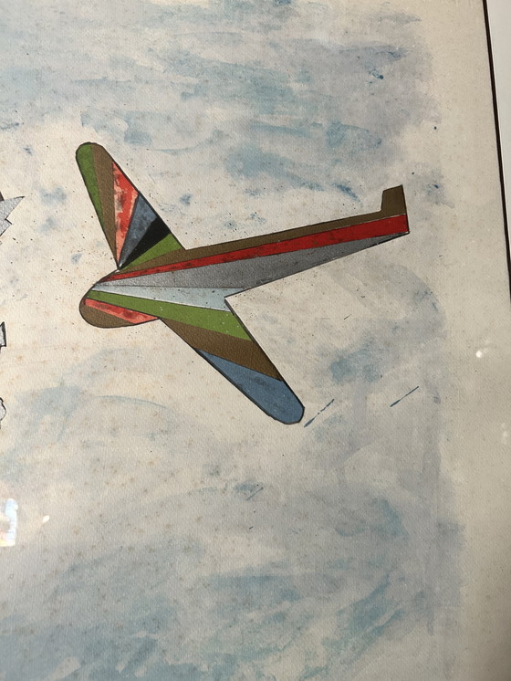 Image 1 of Original Numbered Lithograph by Franco Angeli