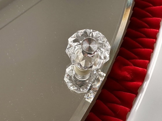 Image 1 of Shock Modell 012 Beauty Queen Spiegelschrank mit Samtbezug und beleuchtetem Rand