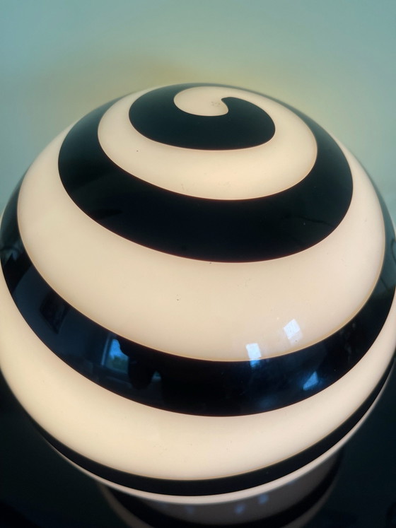LLu di vetro swirl lamp, Lampade da tavolo, Nero (foto 3 di 9)