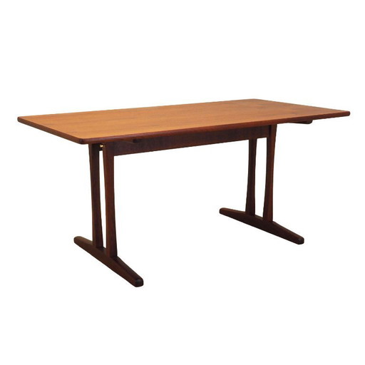 Table en teck, design danois, années 1960, designer : Børge Mogensen