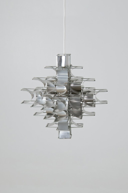 Cassiopée 7-Tier Pendant Light - Max Sauze – hanglampen, Aluminium (photo 2 of 13)