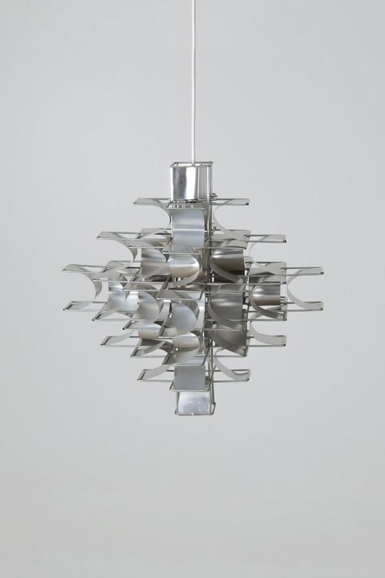Cassiopée 7-Tier Pendant Light - Max Sauze – Pendant lamps, Aluminium (photo 2 of 13)