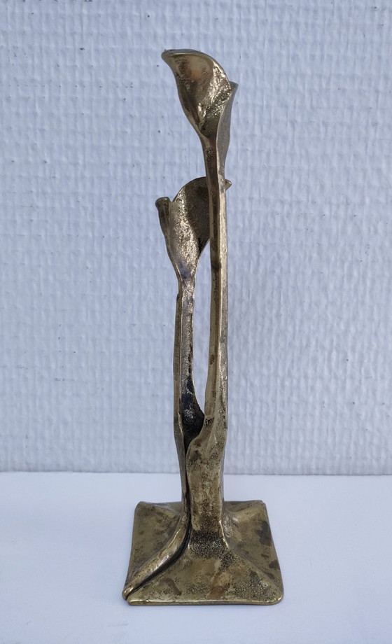 Image 1 of Stifthalter aus Bronze mit Blätterdekor