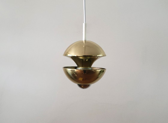 Klaus Hempel Pendant lamp for Kaiser Leuchten, Germany 1970, Brass, Gold (photo 2 of 7)