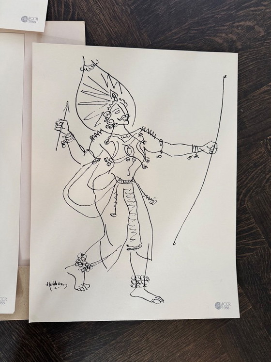 Image 1 of Serigraph prints of K.K. Hebbar