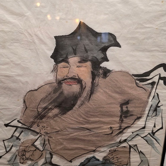 Image 1 of Chinees schilderij met Zhong Kui, Fan Zeng 2e helft 20e eeuw
