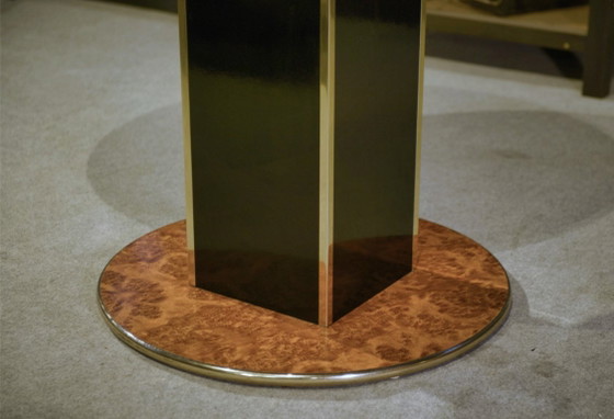 Image 1 of Runder Tisch im Stil von Willy Rizzo, 1970er Jahre