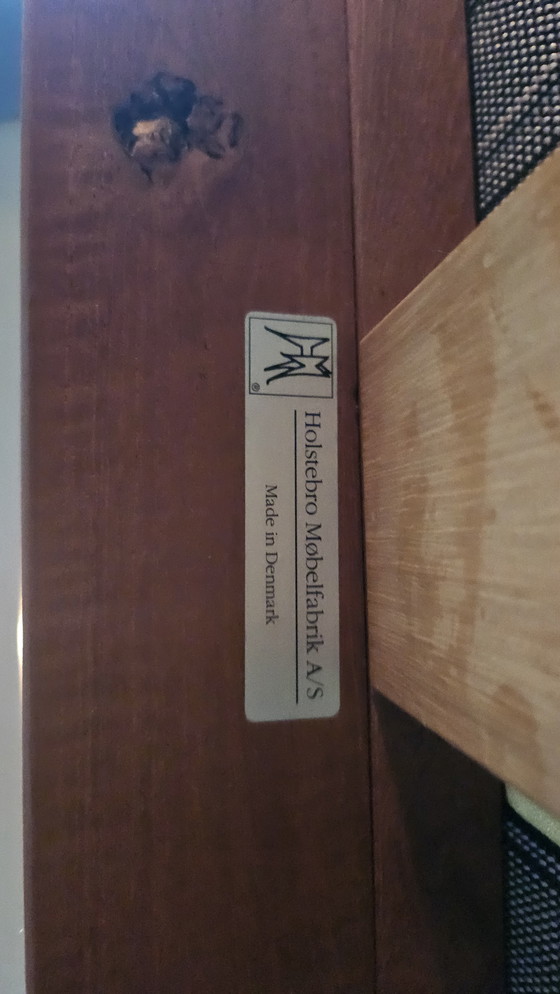 Image 1 of Mid Century Teak 2 Seater Sofa + Armchair Holstebro Møbelfabrik Made in Denmark 1970s