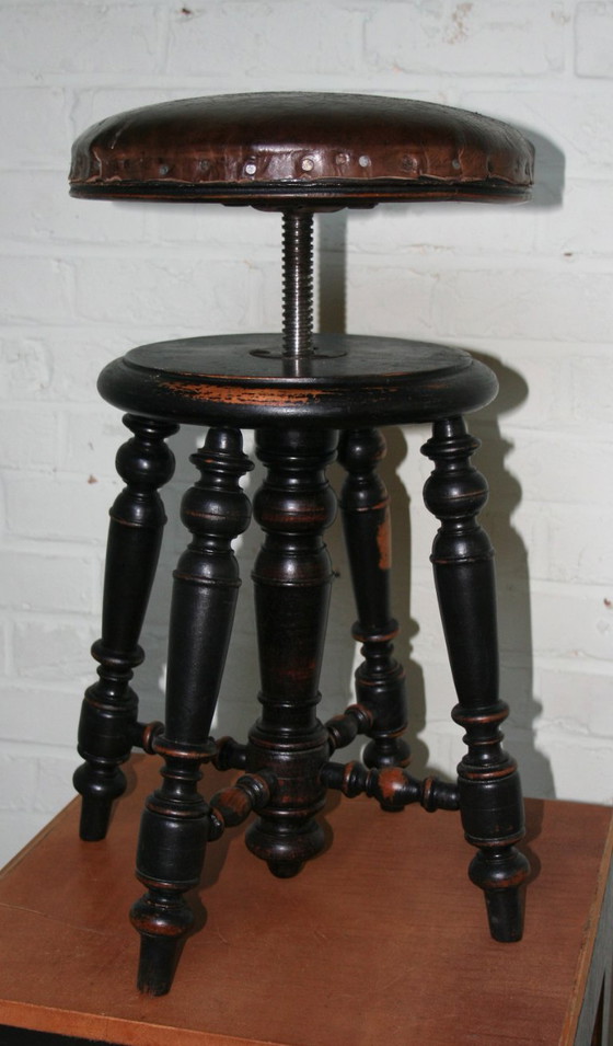 Image 1 of Antique piano stool from Music Room