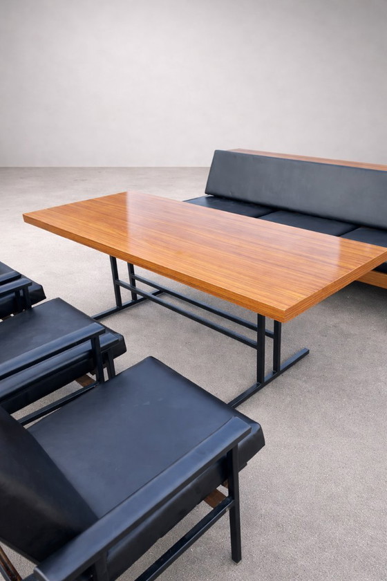 Image 1 of Retro-Sofa, Sessel und Tisch, 1960er Jahre, „Belmondo“, Tschechoslowakei