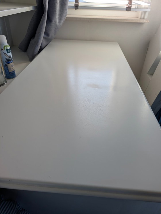 Image 1 of Beautiful white wooden chest of drawers / sideboard (125 cm wide)