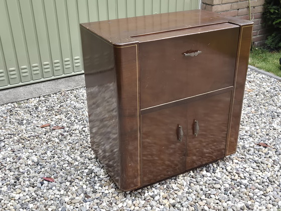 Image 1 of Tonabnehmer, Plattenspieler-Radioschrank 1950er Jahre
