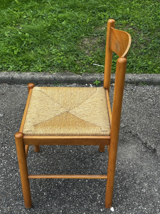 Coppia di sedie in legno e paglia – anni '50-'60 – Sedie da pranzo, Wood (photo 6 of 15)