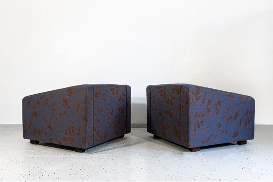 Image 1 of Poltrone geometriche vintage di Zfm, Polonia, anni '70, set da 2