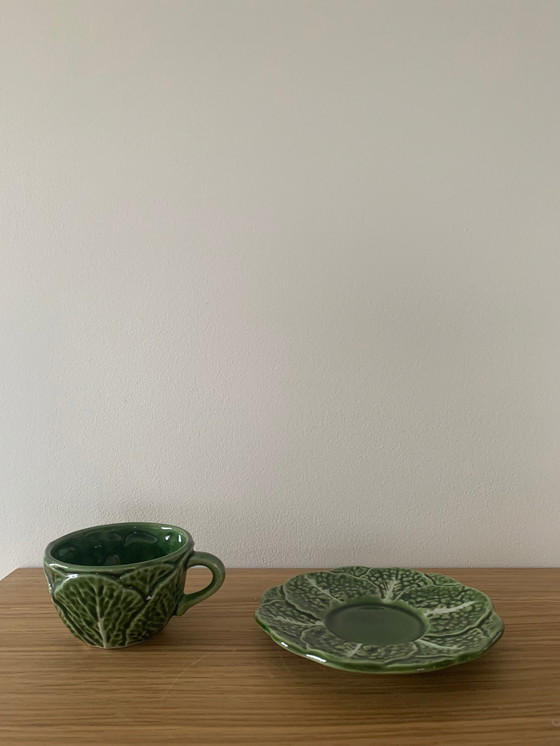 Image 1 of Cabbage Coffee Cup + Saucer